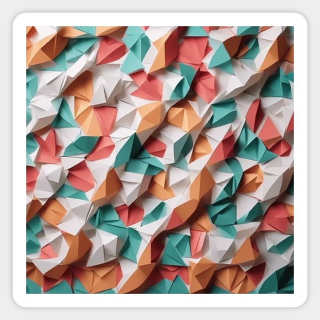 Origami Pattern Design #003 Sticker by merchonly4you